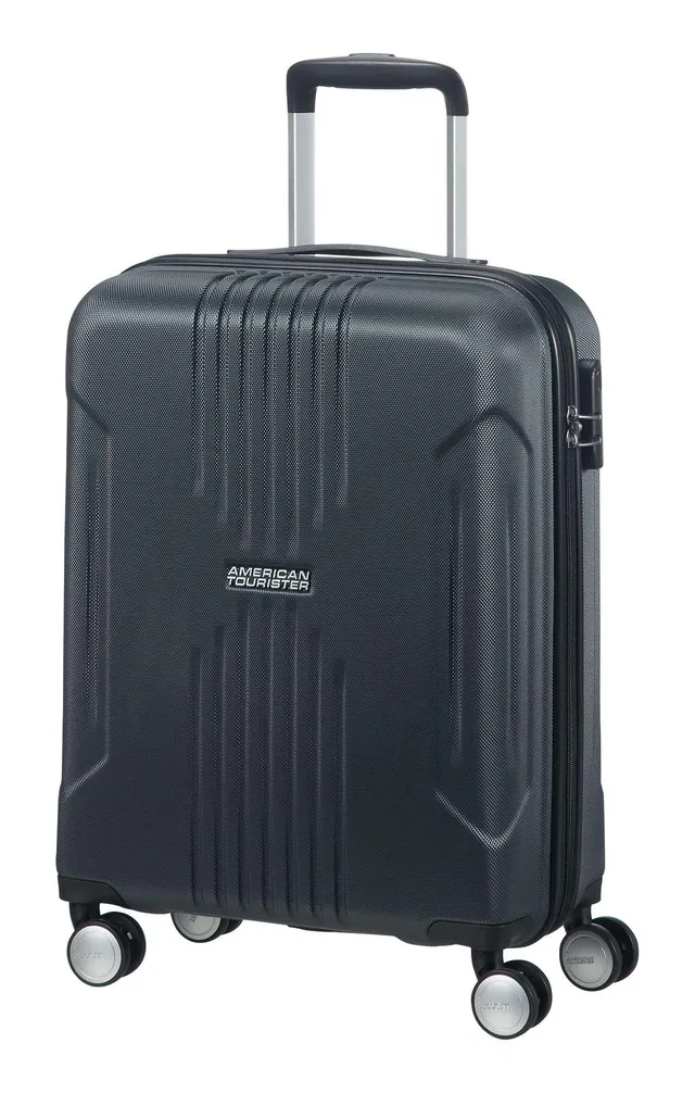 american-tourister-tracklite-valise-cabine-souple-55-cm-2-roulettes-34-l-gris-ar image 1