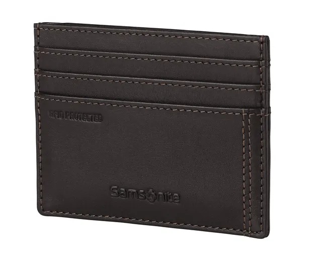 samsonite-attack-2-slg-porte-cartes-10-cm-cuir-de-vachette-pleine-fleur-marron-e image 1