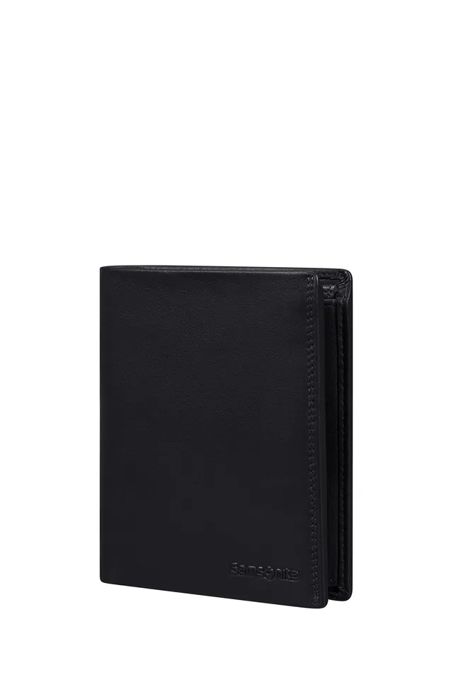 samsonite-attack-2-slg-portefeuille-en-cuir-de-vachette-pleine-12-8-cm-noir-prot image 1