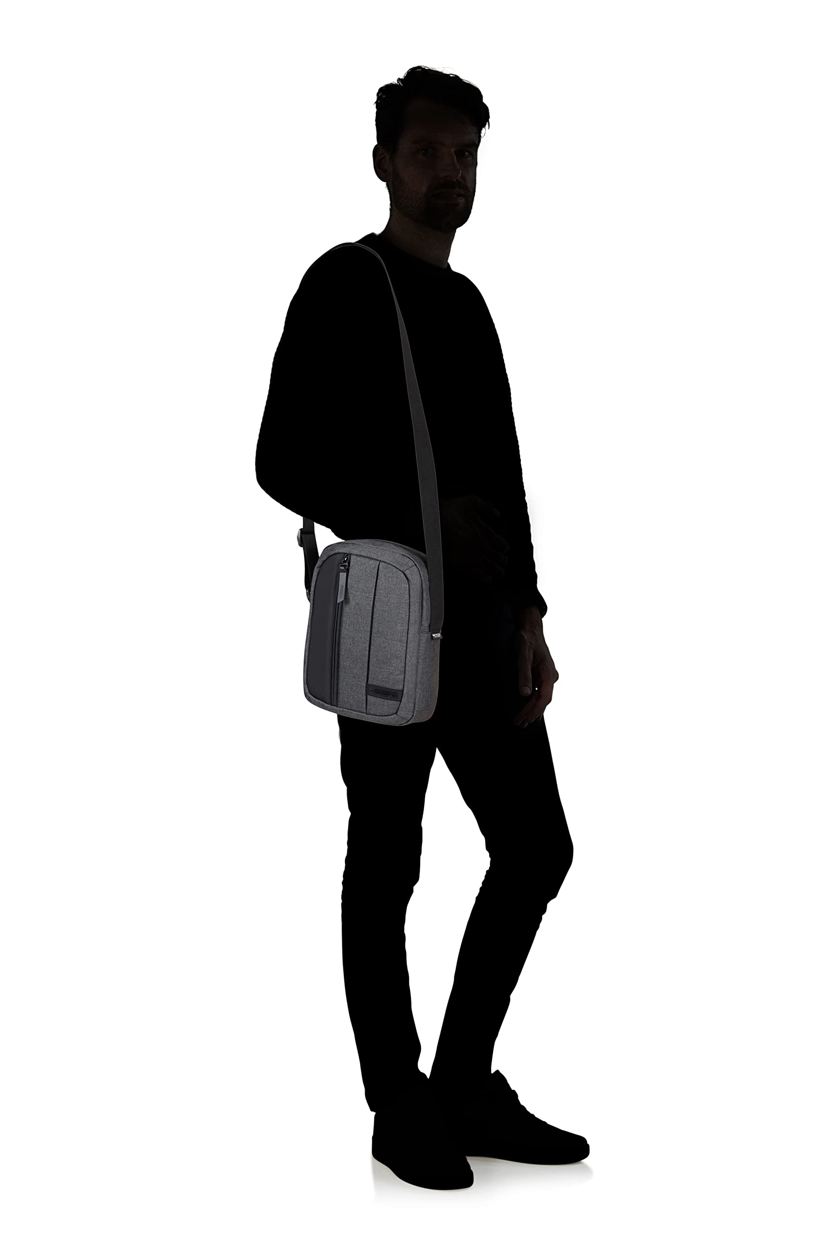 american-tourister-streethero-sac-de-taille-banane-27-cm-6l-gris-m-lang-bretelle image 2
