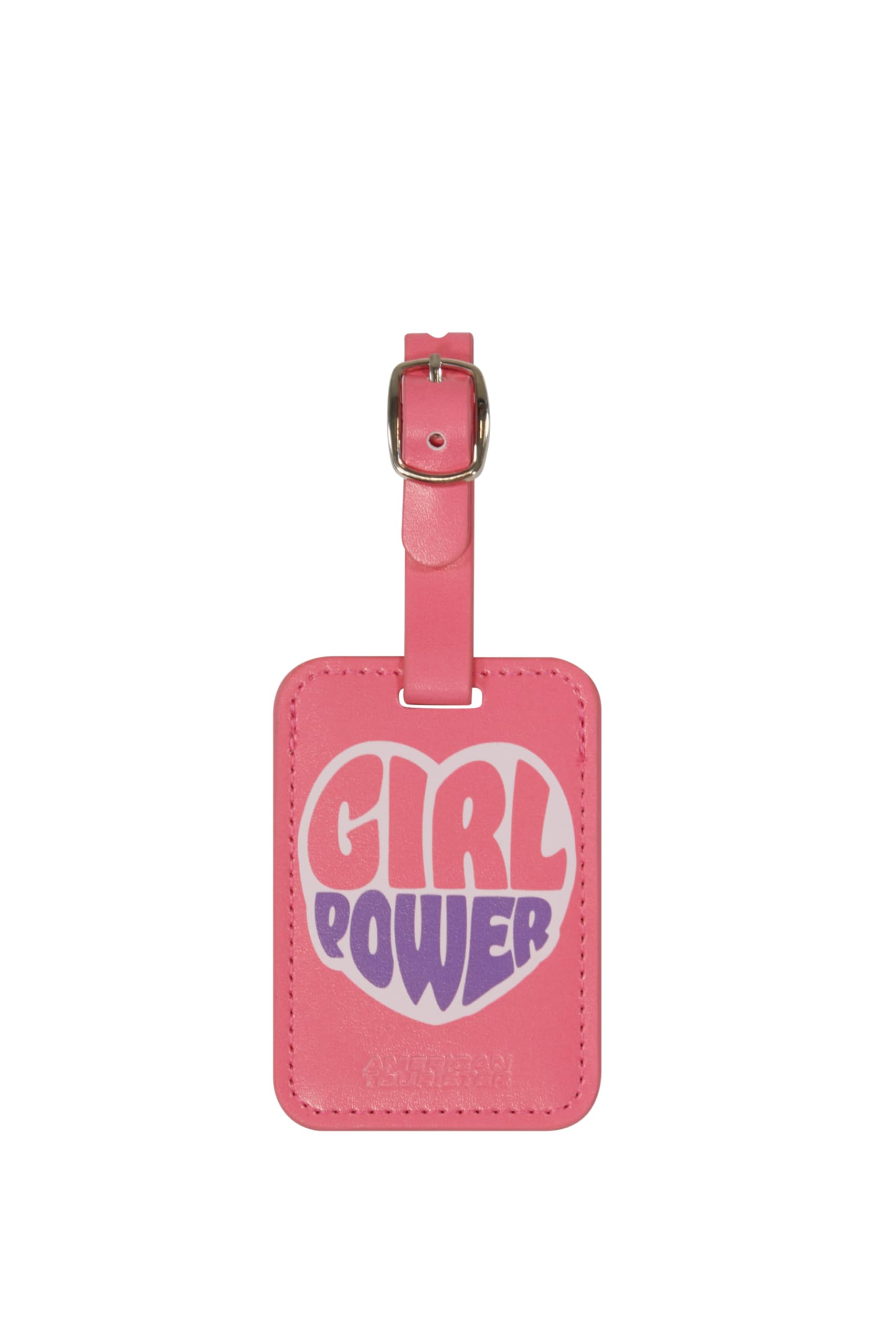 american-tourister-tiquettes-bagages-lot-de-2-girl-power-sangle-ajustable-carte- image 1