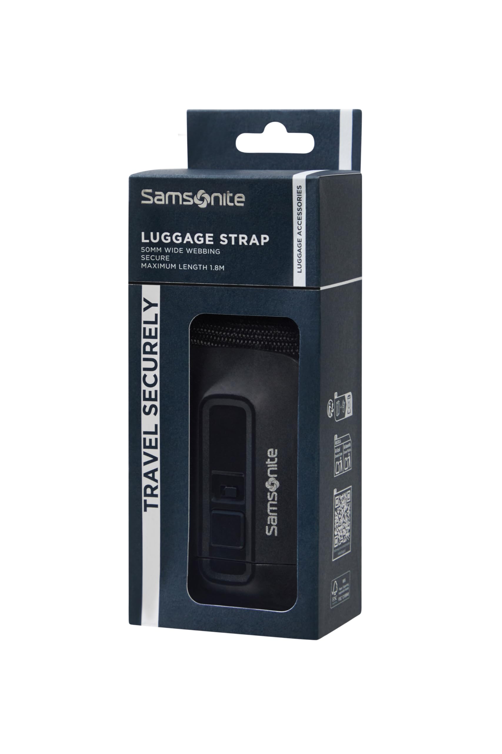 samsonite-ta-revolution-sangle-bagages-50-mm-r-glable-jusqu-1-8-m-boucle-clip-ro image 1