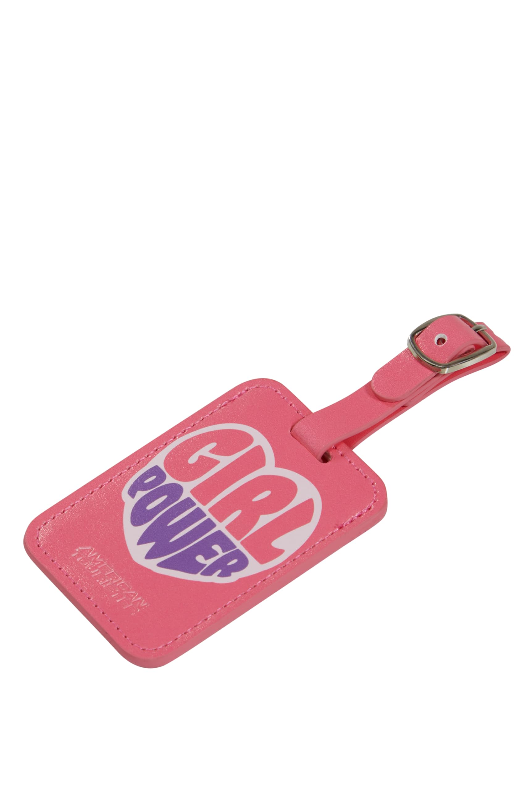 american-tourister-tiquettes-bagages-lot-de-2-girl-power-sangle-ajustable-carte- image 2