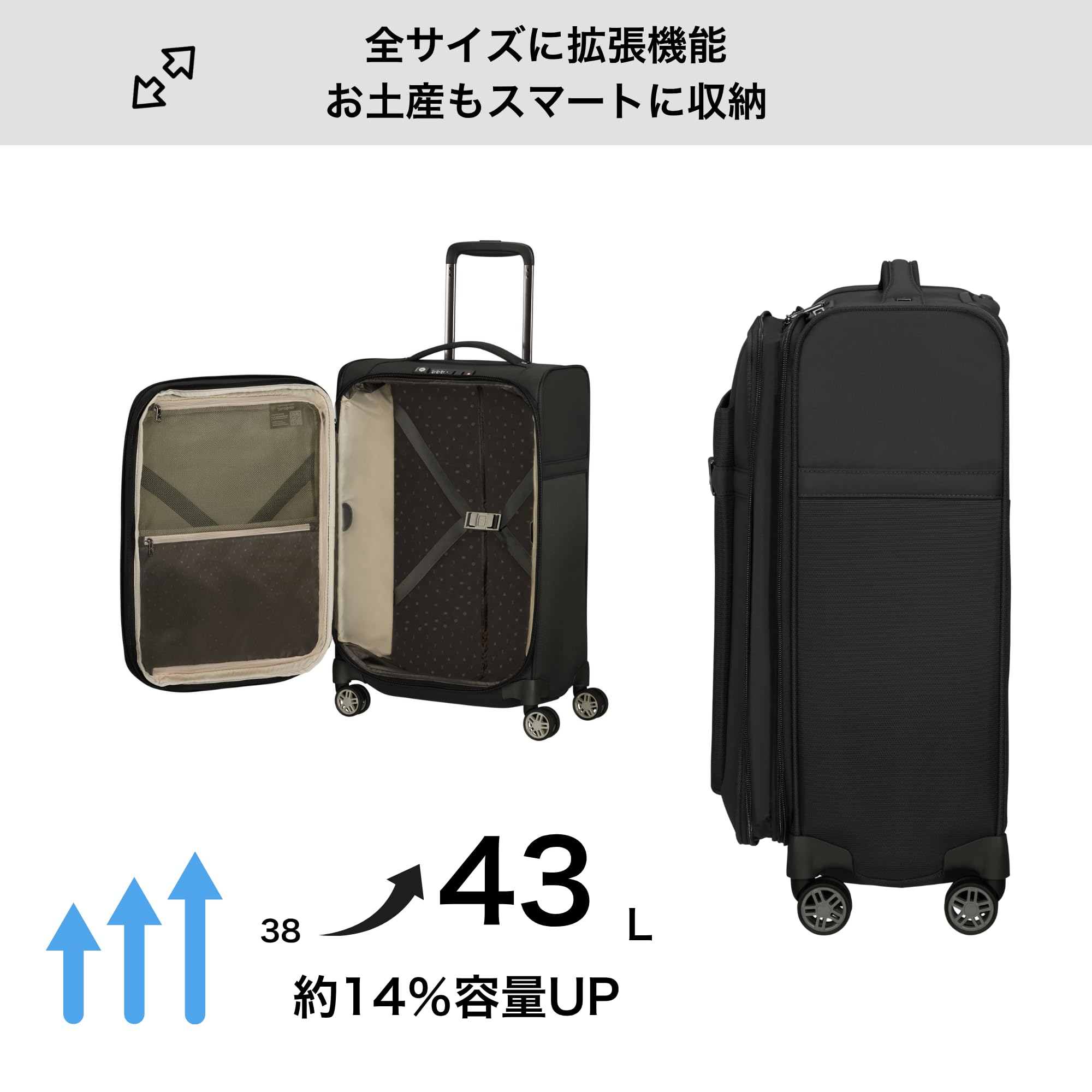 samsonite-airea-spinner-s-extensible-valise-cabine-55-cm-38-43-5-l-2-10-kg-serru image 5