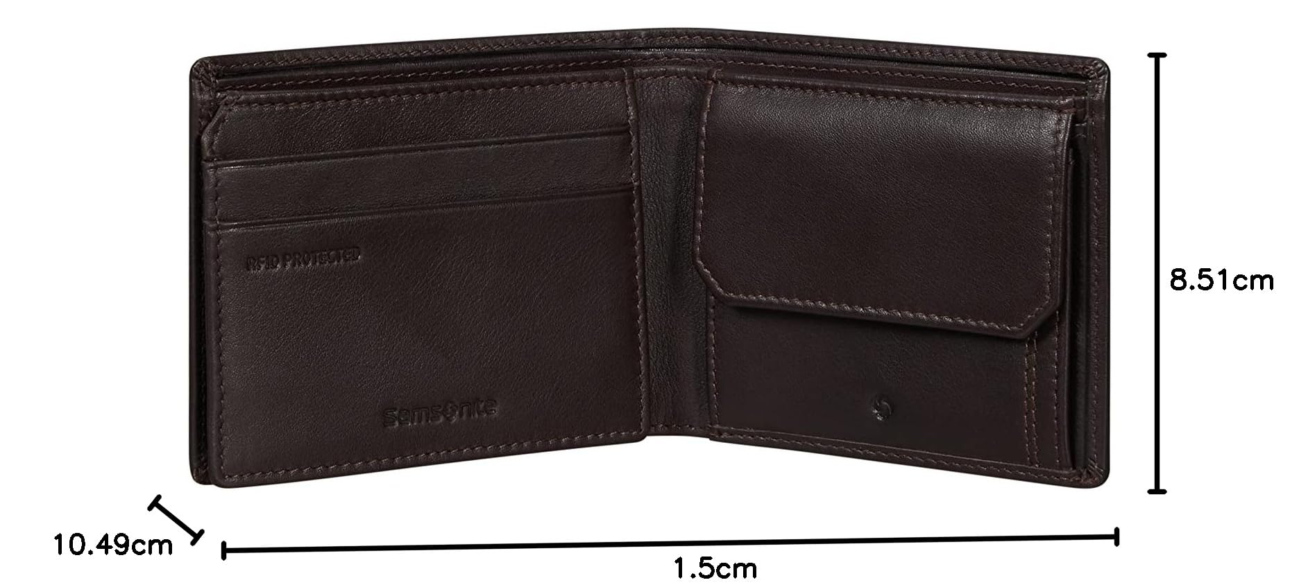 samsonite-attack-2-slg-portefeuille-en-cuir-de-vachette-10-5-cm-avec-protection- image 4