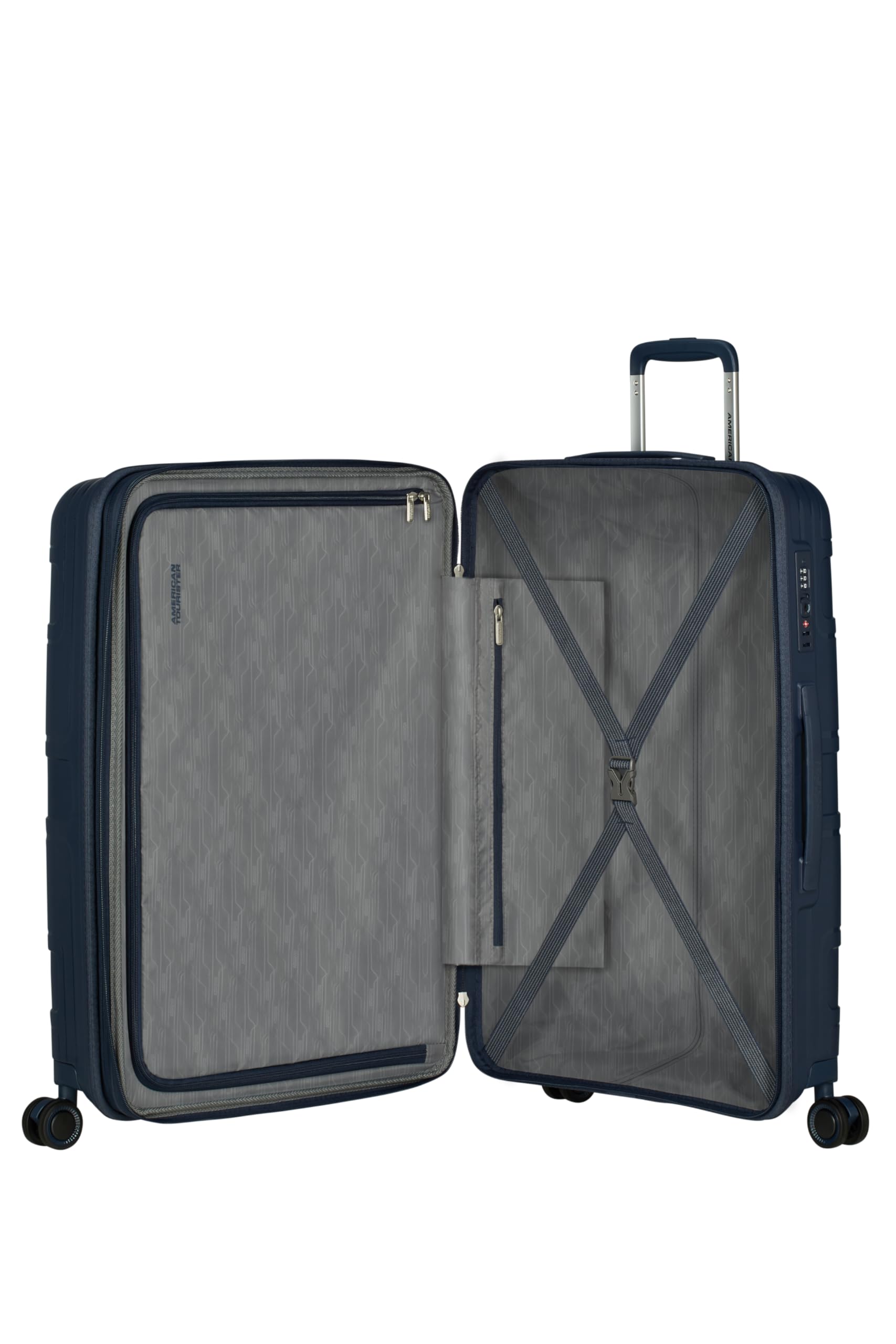 american-tourister-skymax-ensemble-de-3-valises-spinner-extensibles-s-m-l-verrou image 5