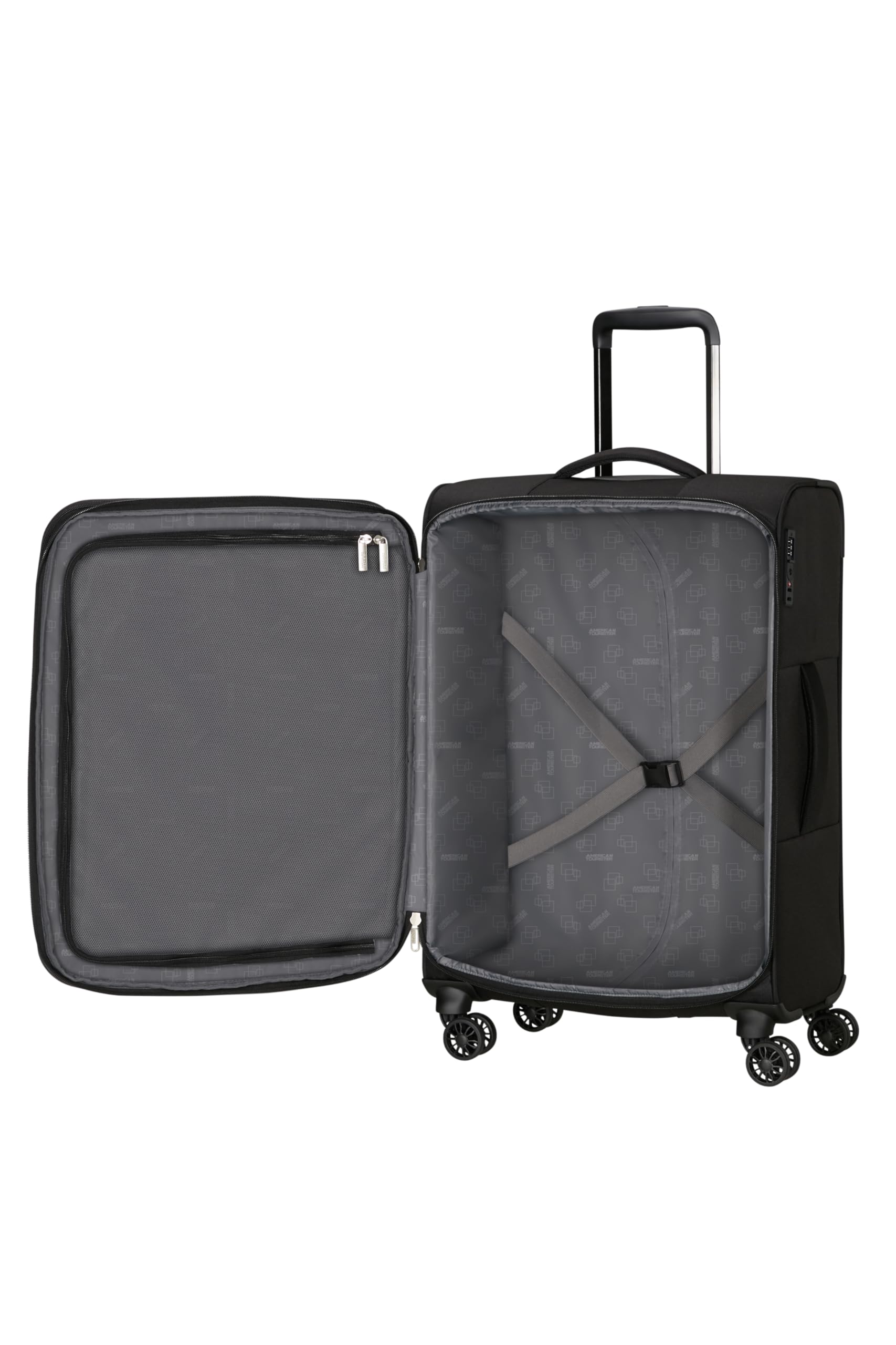 american-tourister-poproll-set-de-3-valises-souples-s-m-l-trolleys-l-gers-extens image 3