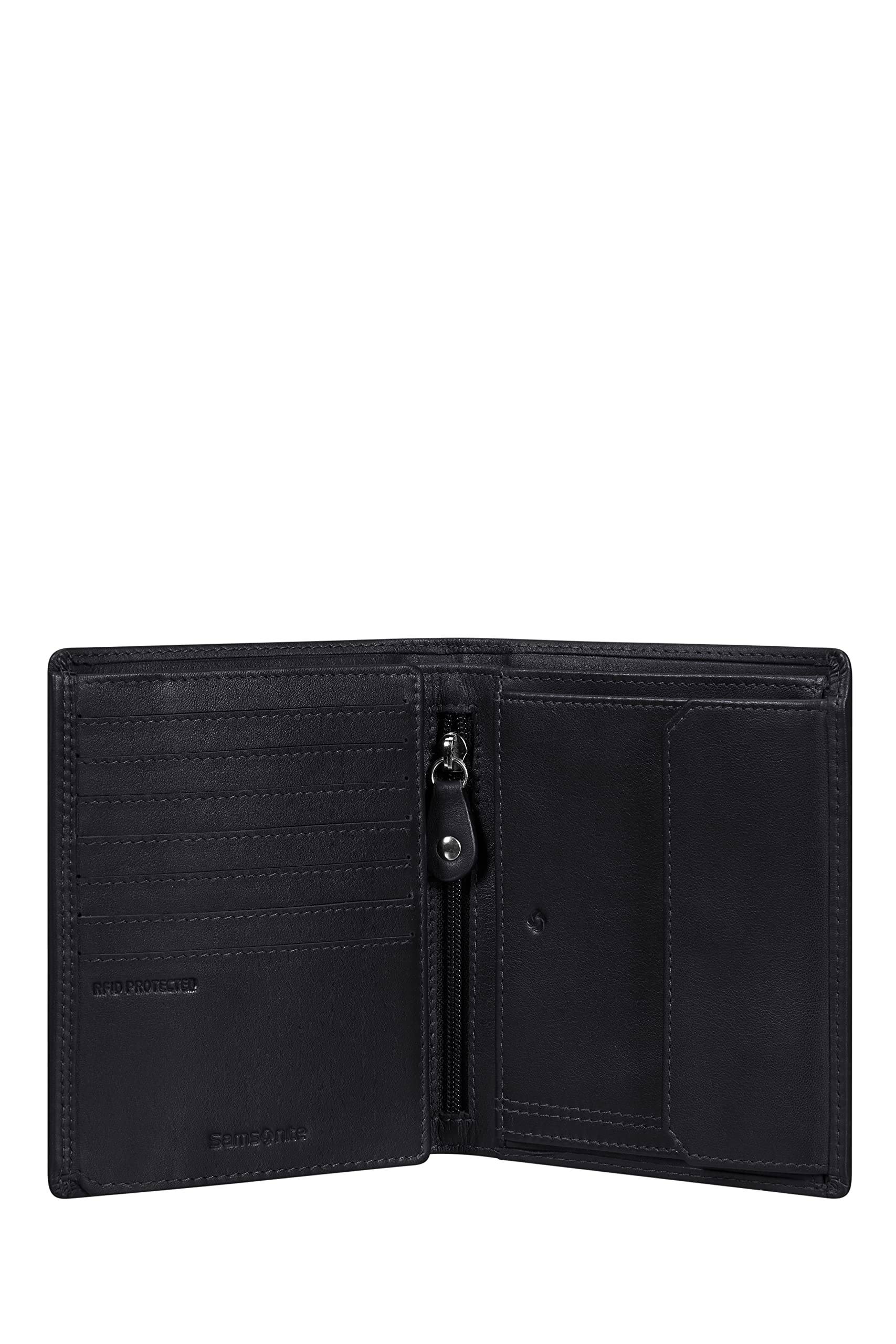 samsonite-attack-2-slg-portefeuille-en-cuir-de-vachette-pleine-12-8-cm-noir-prot image 2