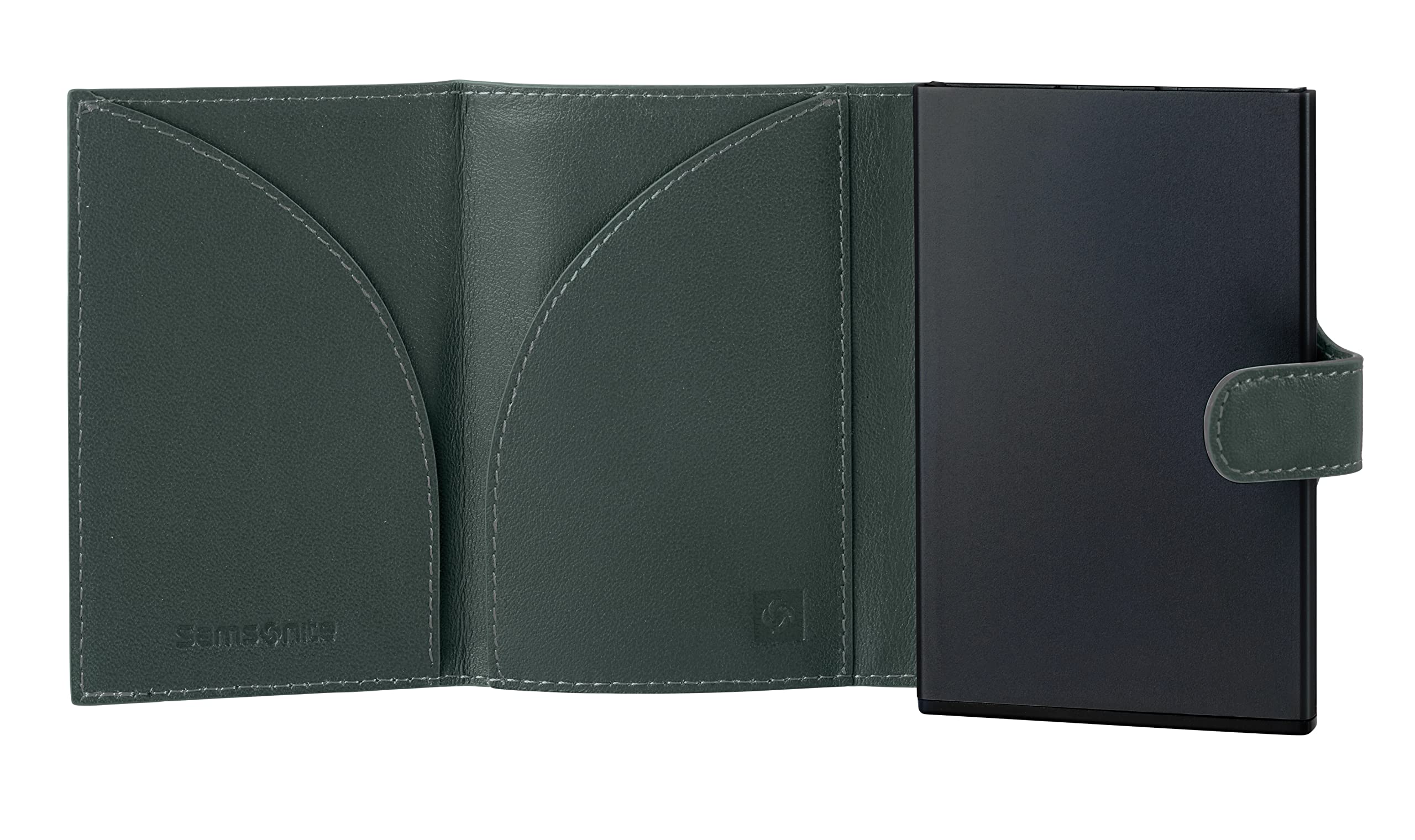 samsonite-alu-fit-slg-portefeuille-coulissant-anti-rfid-10-2-cm-8-cartes-vert-iv image 5