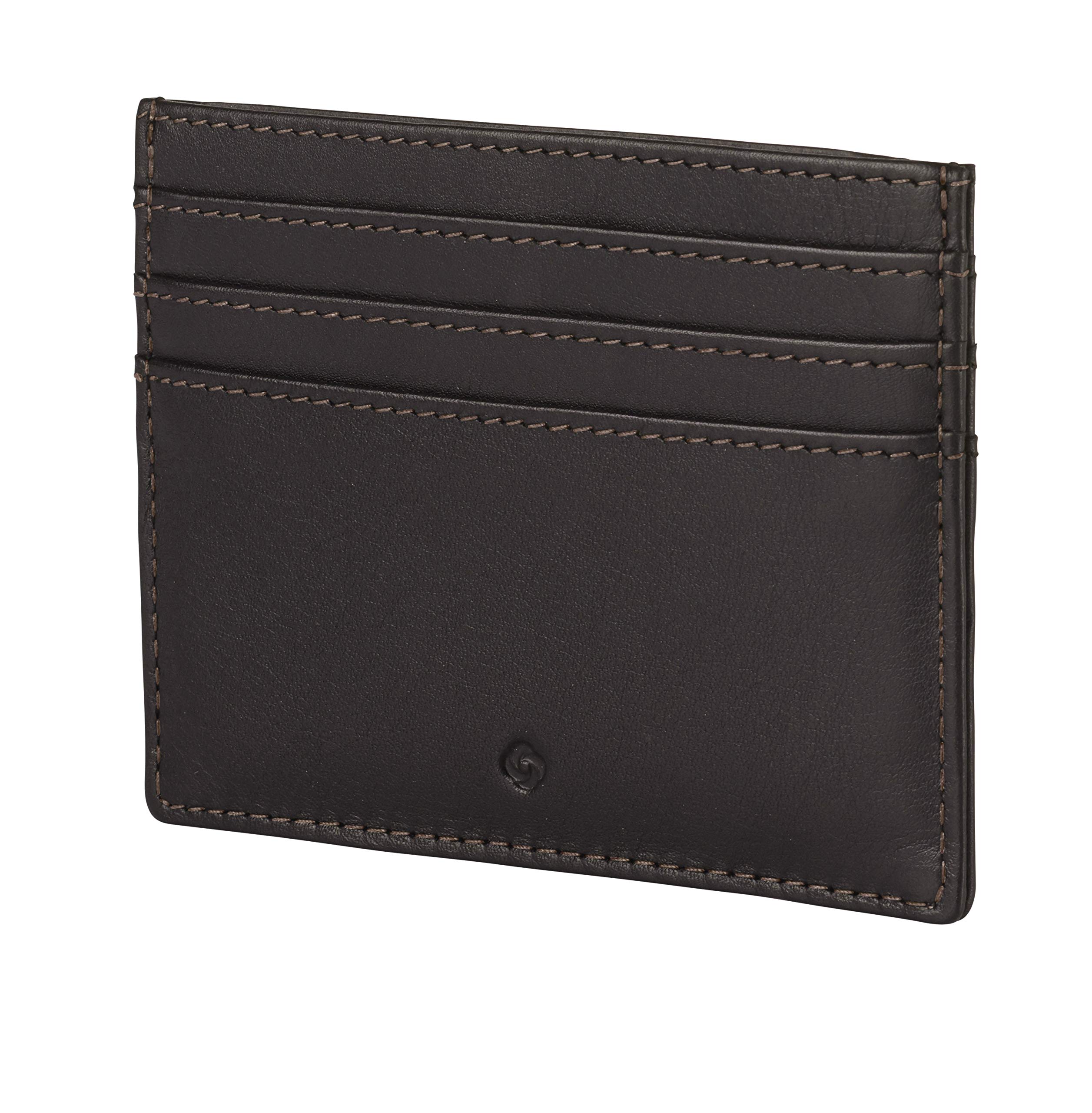 samsonite-attack-2-slg-porte-cartes-10-cm-cuir-de-vachette-pleine-fleur-marron-e image 2