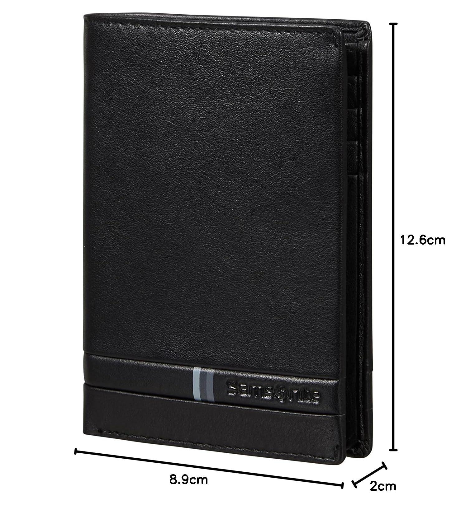 samsonite-flagged-slg-portefeuille-homme-noir-12-6-cm-porte-cartes-fin-avec-prot image 4